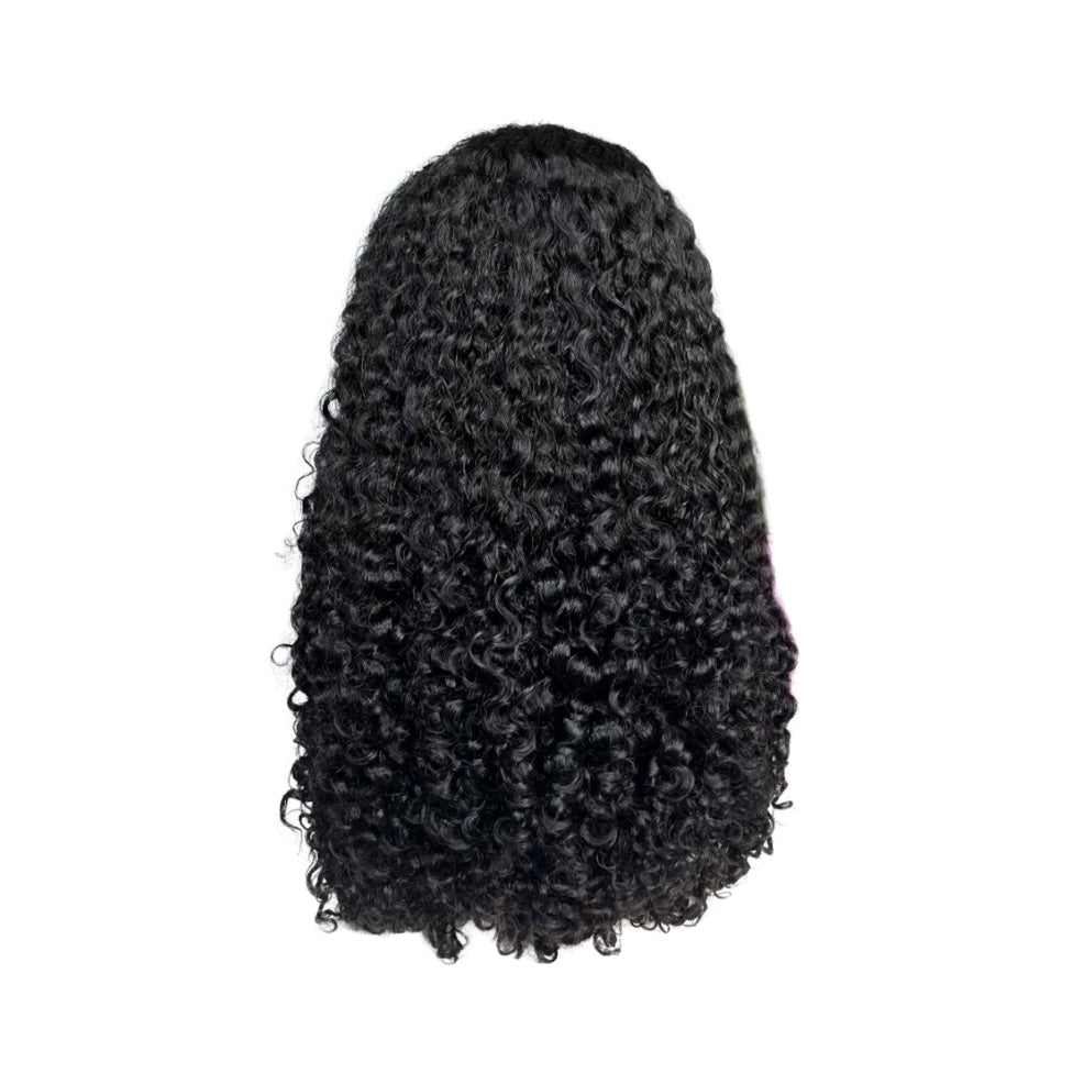 Virgin Pixie Curly Half Wig